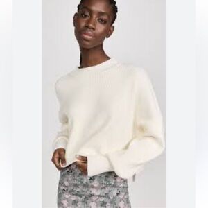 Free People Cream Cropped Sweater